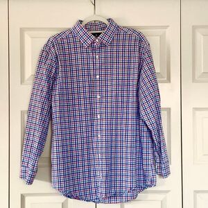 Ben Sherman Gingham XL Button Up Long Sleeve Lightweight Stretch Men’s Shirt